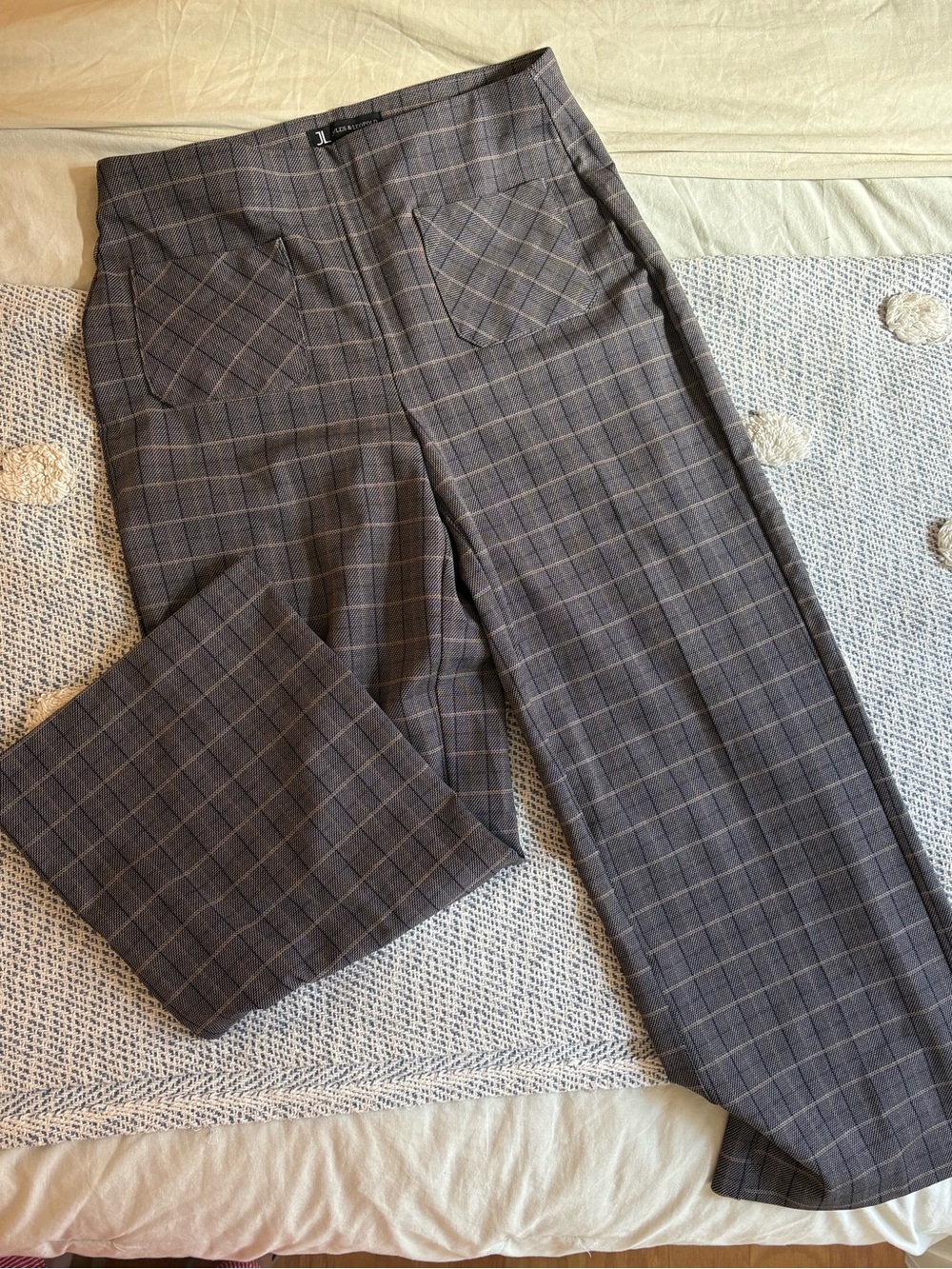 Jules & Leopold Gray Plaid Dress Pants